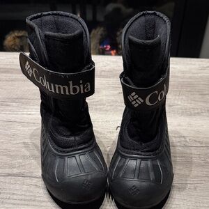 Columbia Kids Black Snow Boots